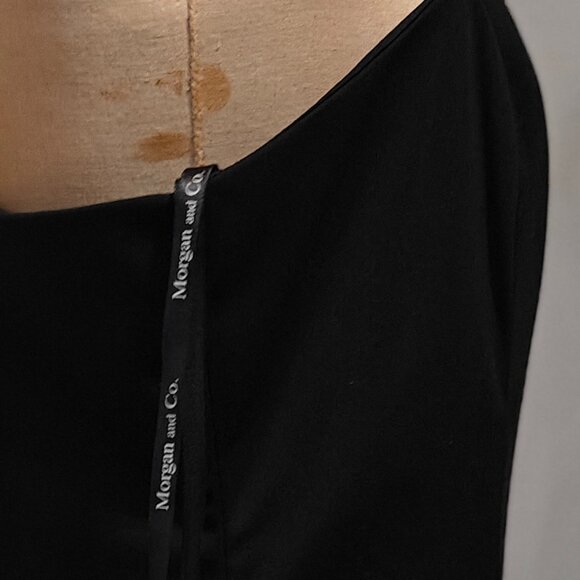 Morgan and Co. Black Cocktail Dress Woman's size 13/14 - Picture 8 of 9